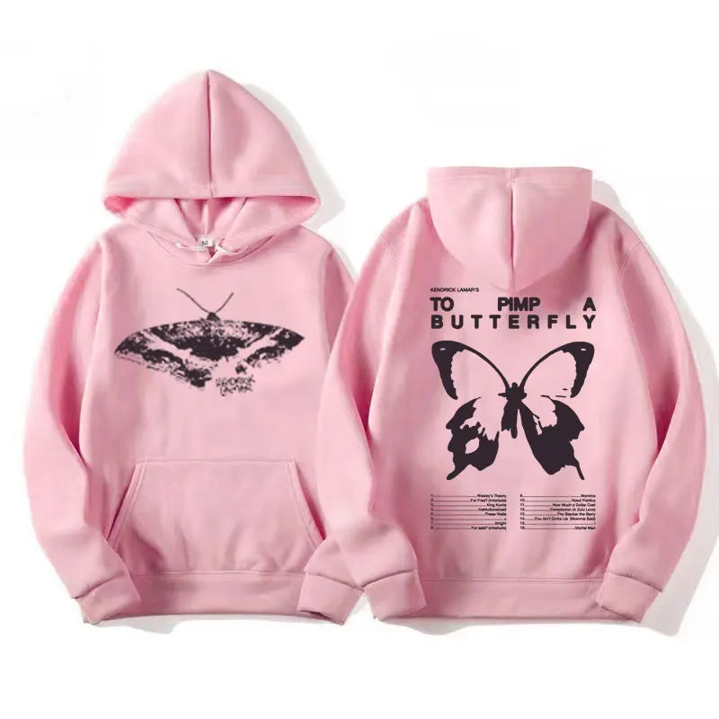 Kendrick Lamar Album Hoodies to Pimp a Butterfly Tracklist Graphic Hoodie Men'S Women Harajuku Aesthetic Long Sleeve Sweatshirts