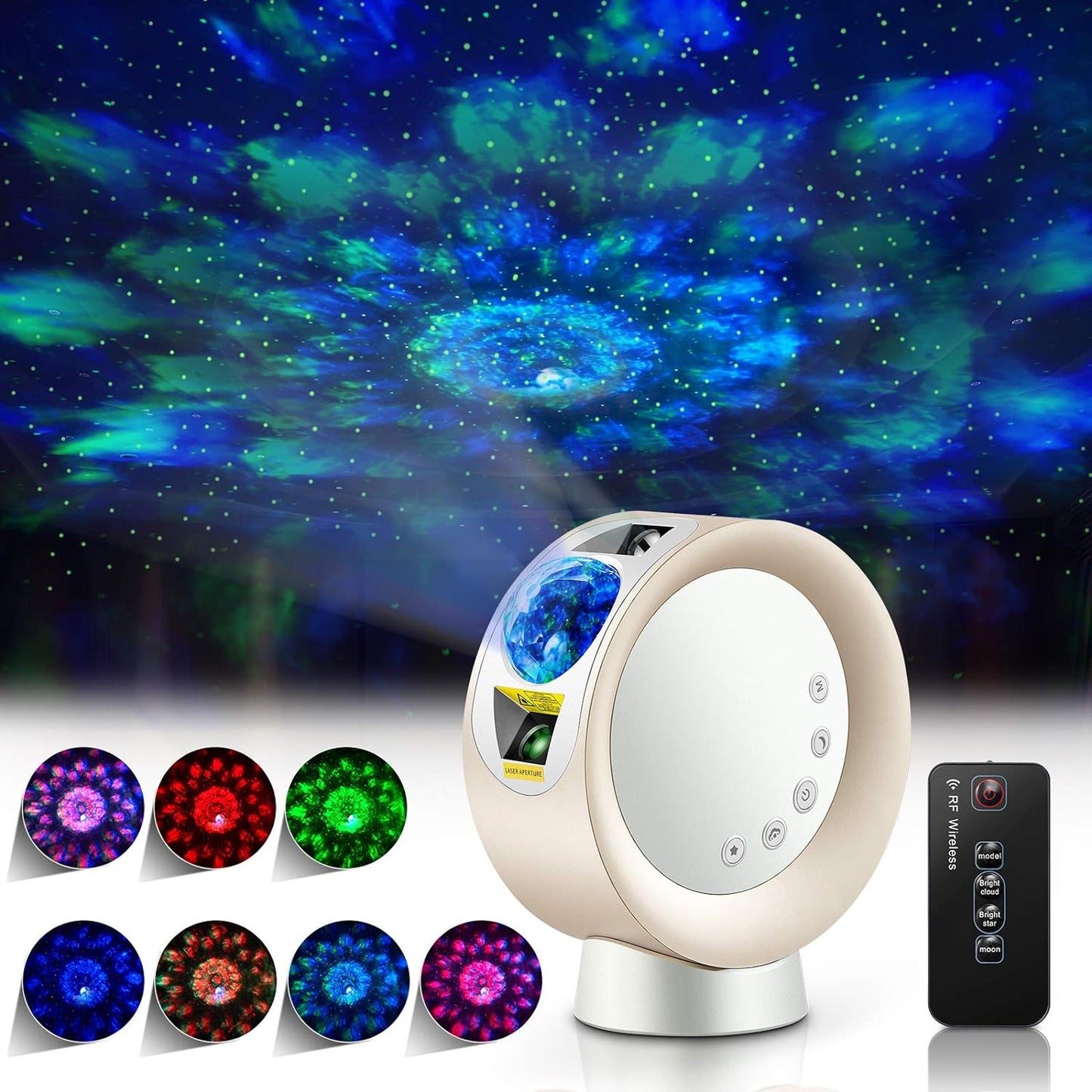 Star Projector Light, LED Night Light Sky Galaxy Projection Sky Light Cloud Moon Night Light for Bedroom/Party/Home/Theater