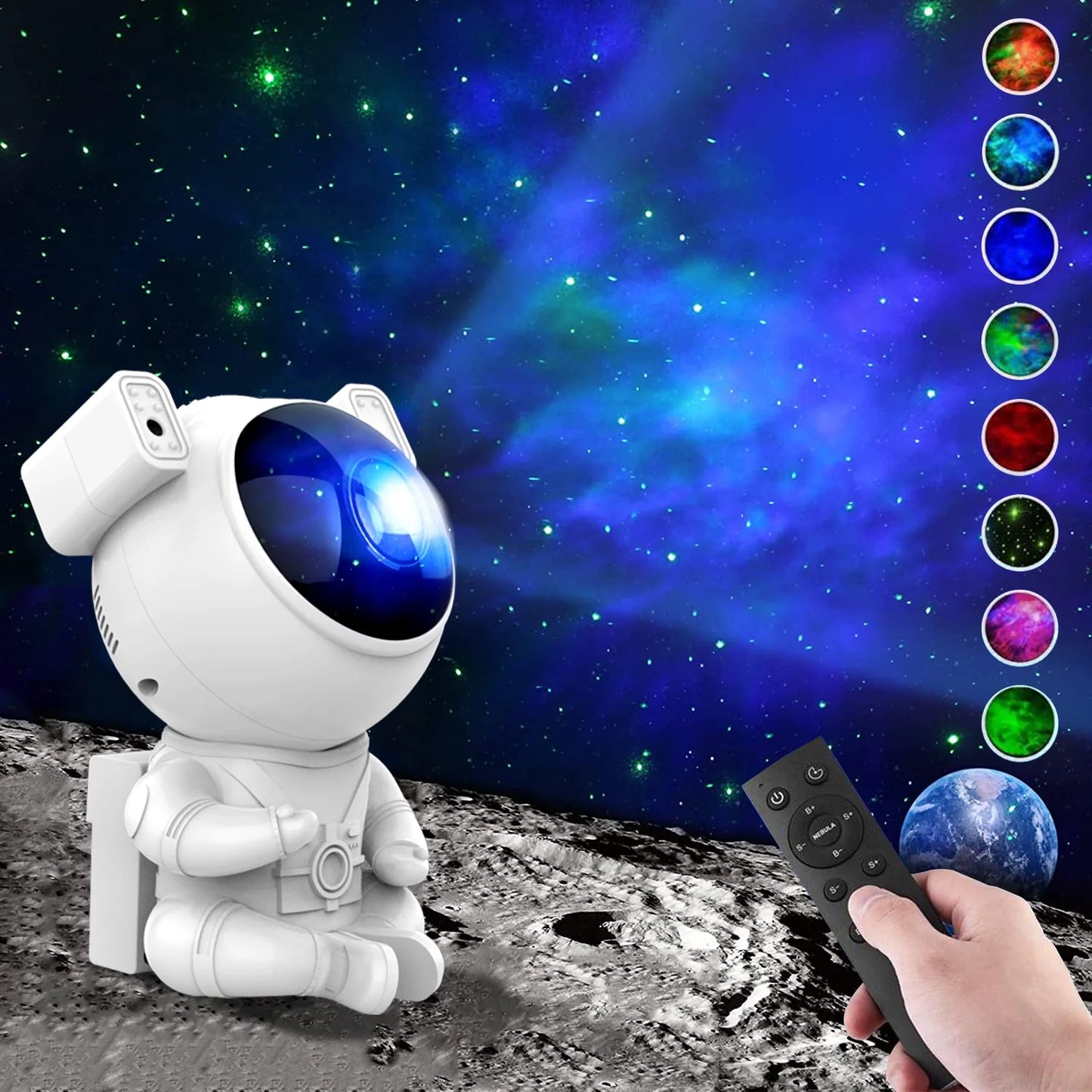 NEW Astronaut Galaxy Starry Projector Night Light Star Sky Night Lamp for Bedroom Home Decorative Kids Birthday Gift